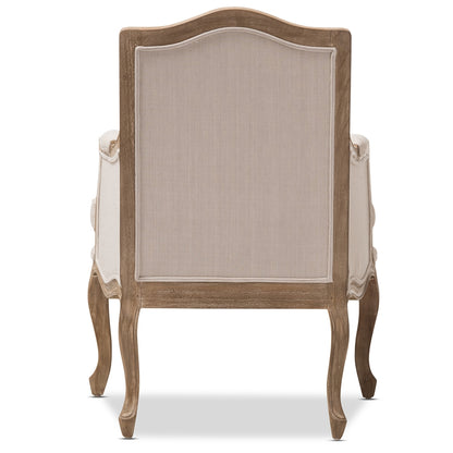 Baxton Studio - Nivernais Living Room Chair in Beige/Light Brown - ASS288Mi CG4 view 4