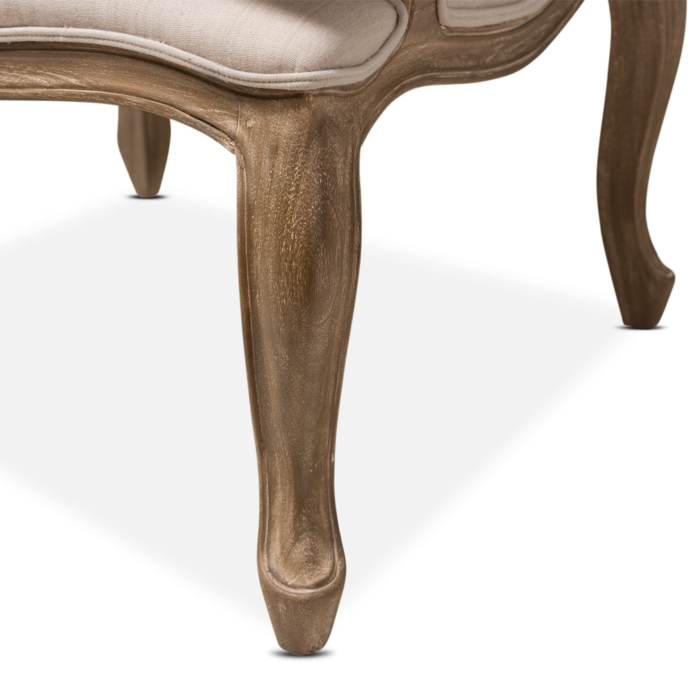 Baxton Studio - Nivernais Living Room Chair in Beige/Light Brown - ASS288Mi CG4 view 6