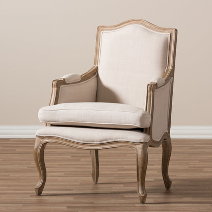 Baxton Studio - Nivernais Living Room Chair in Beige/Light Brown - ASS288Mi CG4 view 7