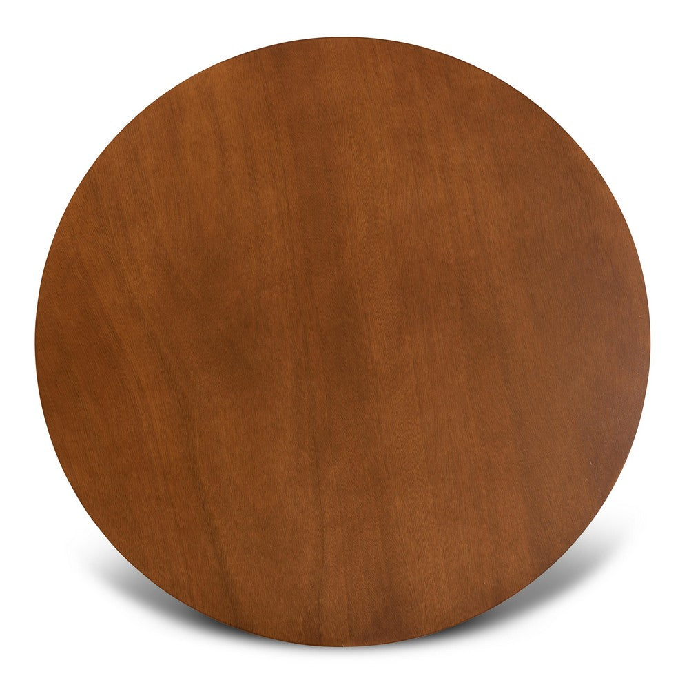 Baxton Studio - Noelia Dining Set in Walnut Brown - Noelia-Walnut-5PC Dining Set view 4