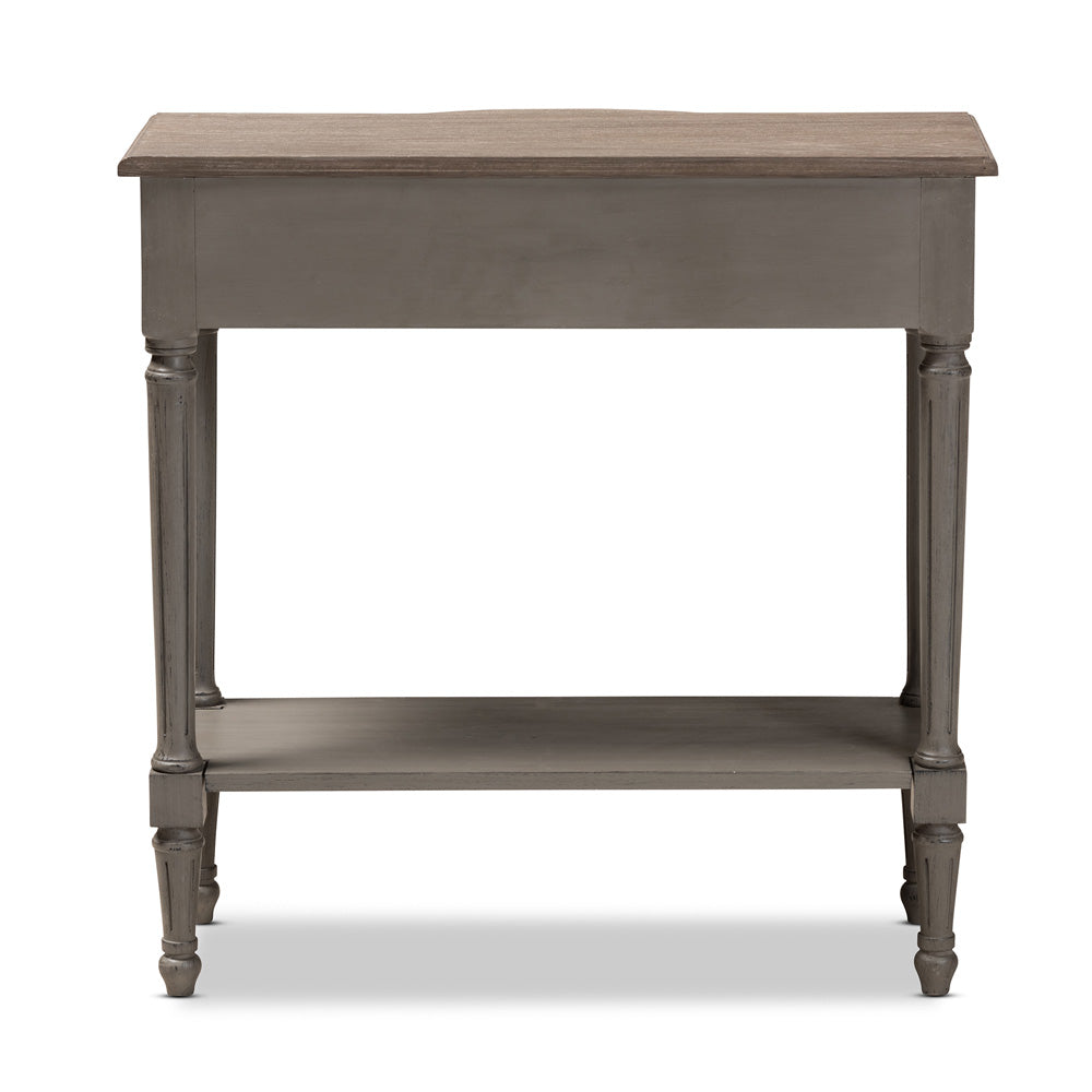 Baxton Studio - Noelle Console Table in Gray - AGE11-Console view 5