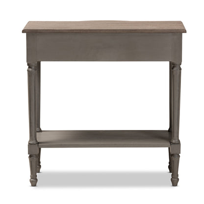 Baxton Studio - Noelle Console Table in Gray - AGE11-Console view 5