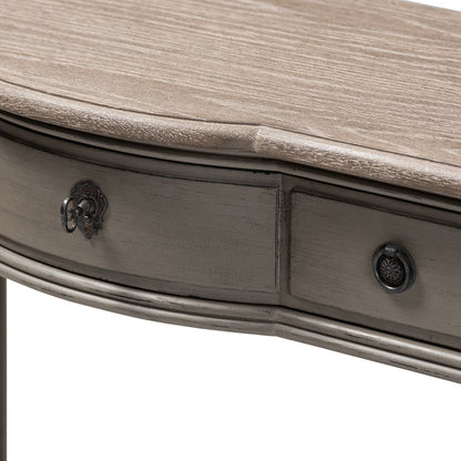 Baxton Studio - Noelle Console Table in Gray - AGE11-Console view 6