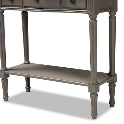Baxton Studio - Noelle Console Table in Gray - AGE11-Console view 7