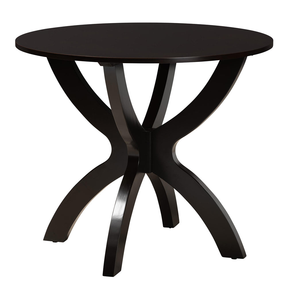 Baxton Studio - Noemi Dining Set in Grey/Dark Brown - Noemi-Grey/Dark Brown-5PC Dining Set view 3