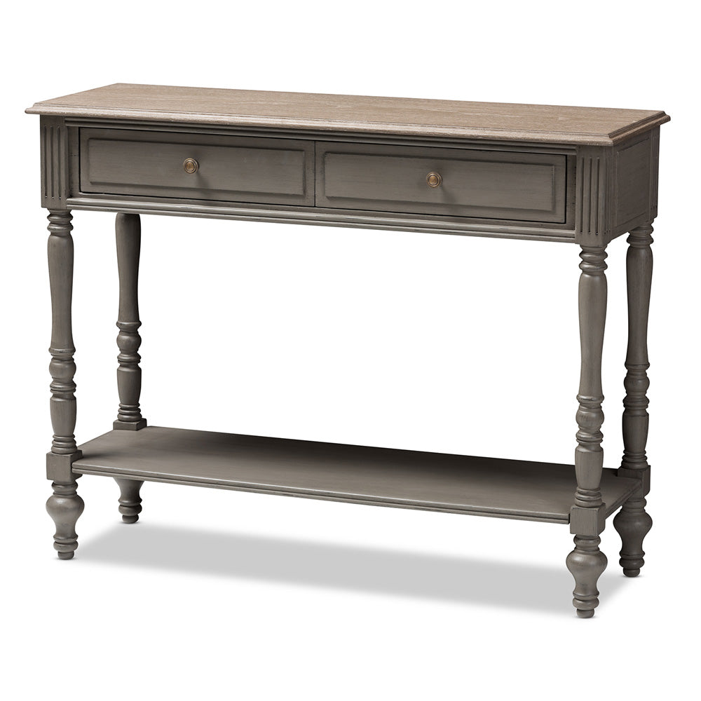 Baxton Studio - Noemie Console Table in Brown - ROB10-Brown-ST view 1