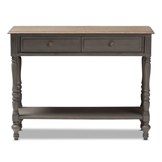 Baxton Studio - Noemie Console Table in Brown - ROB10-Brown-ST view 2
