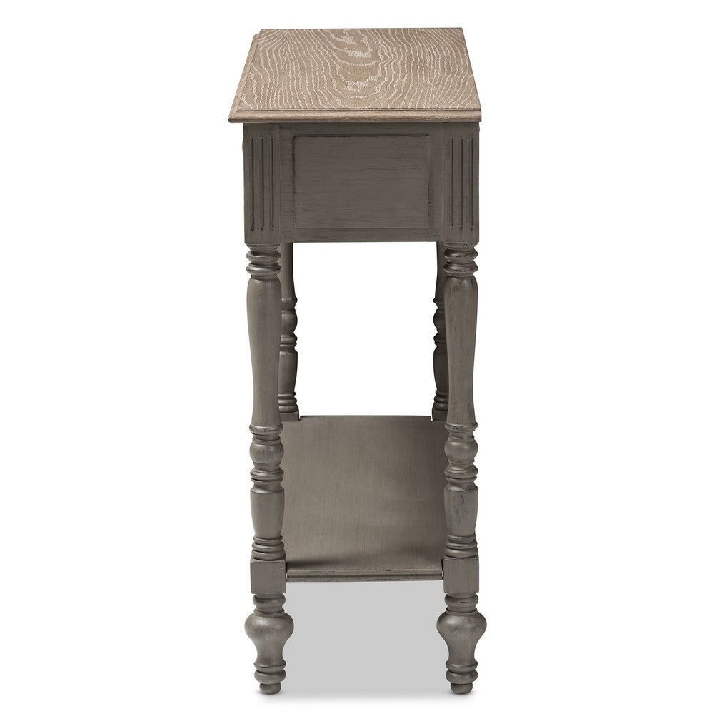 Baxton Studio - Noemie Console Table in Brown - ROB10-Brown-ST view 3