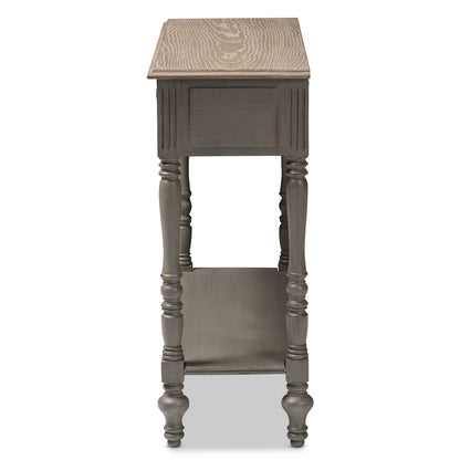 Baxton Studio - Noemie Console Table in Brown - ROB10-Brown-ST view 3