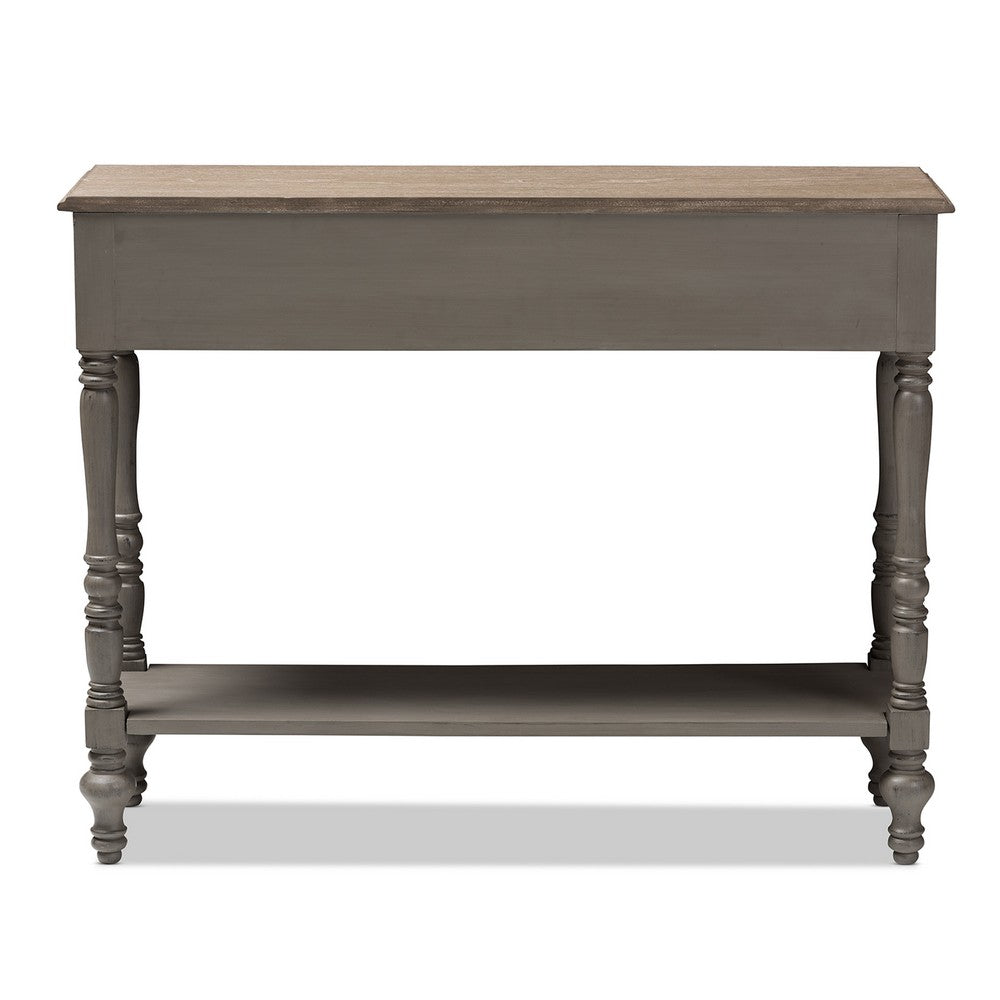 Baxton Studio - Noemie Console Table in Brown - ROB10-Brown-ST view 4