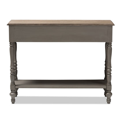 Baxton Studio - Noemie Console Table in Brown - ROB10-Brown-ST view 4