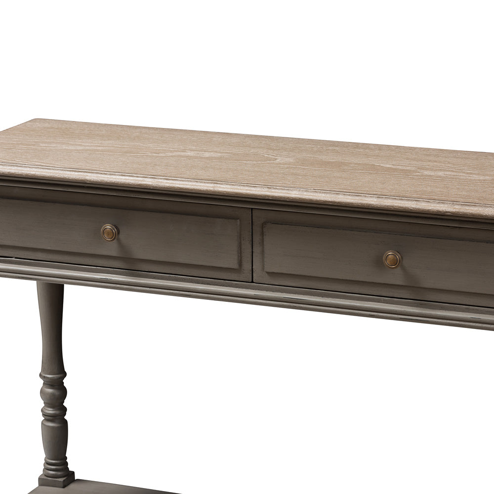 Baxton Studio - Noemie Console Table in Brown - ROB10-Brown-ST view 5