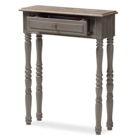 Baxton Studio - Noemie Console Table in Brown - ROB11-Brown-ST view 2