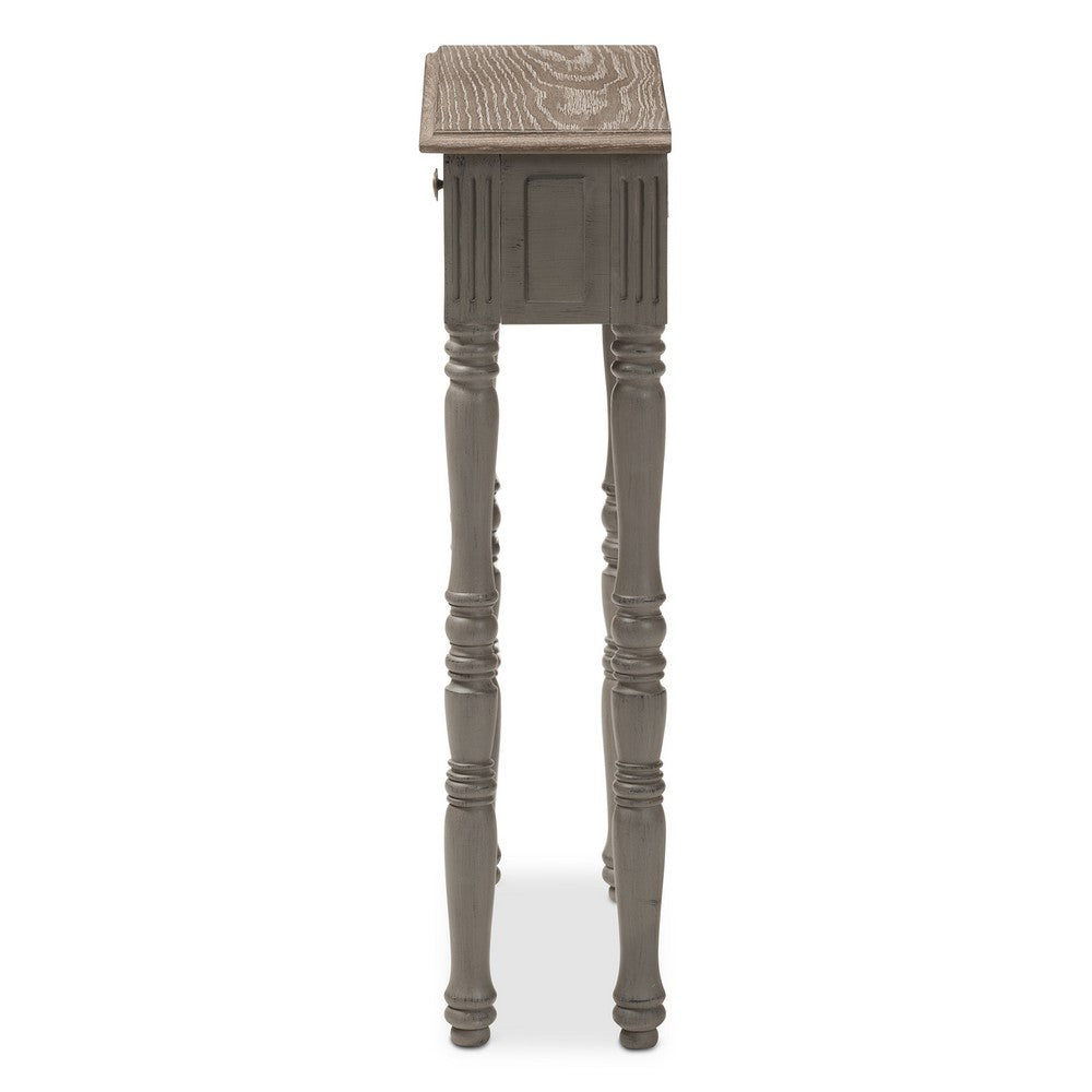 Baxton Studio - Noemie Console Table in Brown - ROB11-Brown-ST view 4
