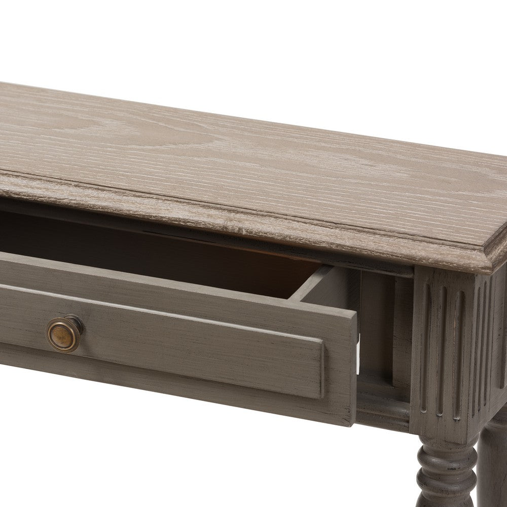 Baxton Studio - Noemie Console Table in Brown - ROB11-Brown-ST view 7