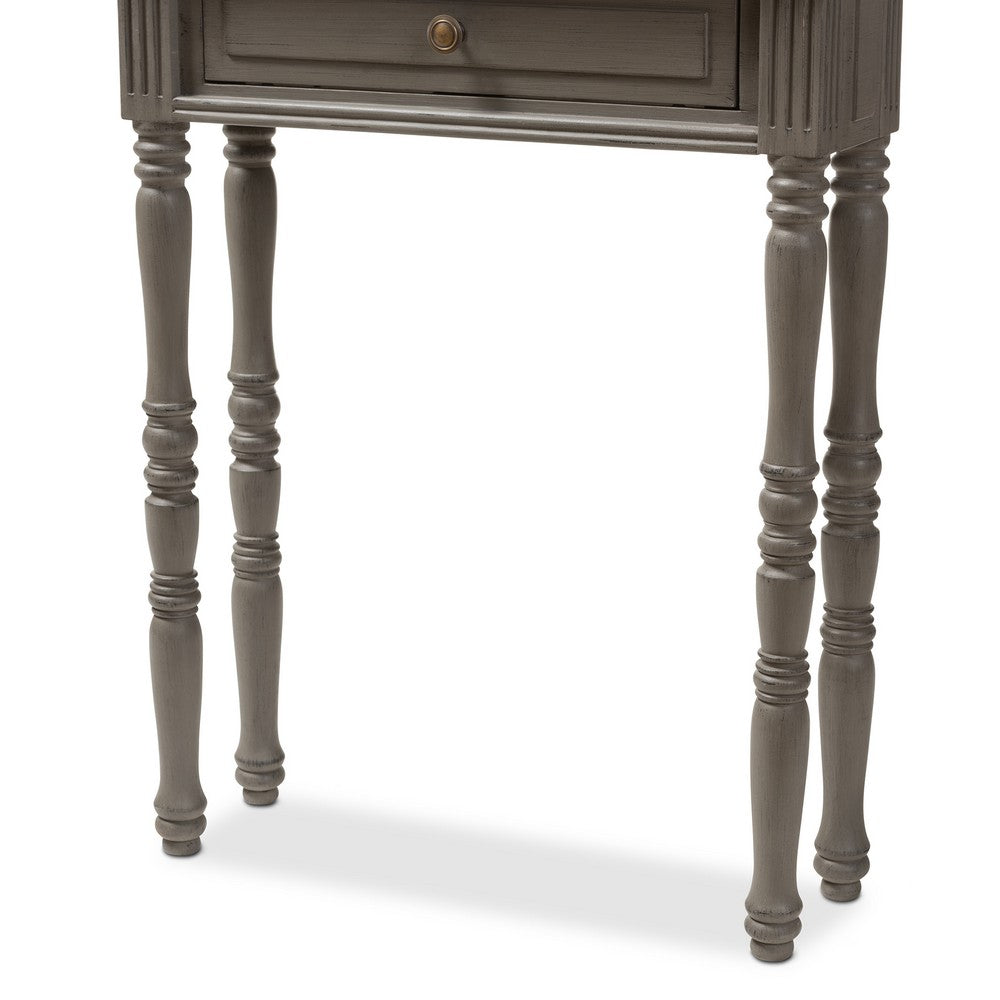Baxton Studio - Noemie Console Table in Brown - ROB11-Brown-ST view 8