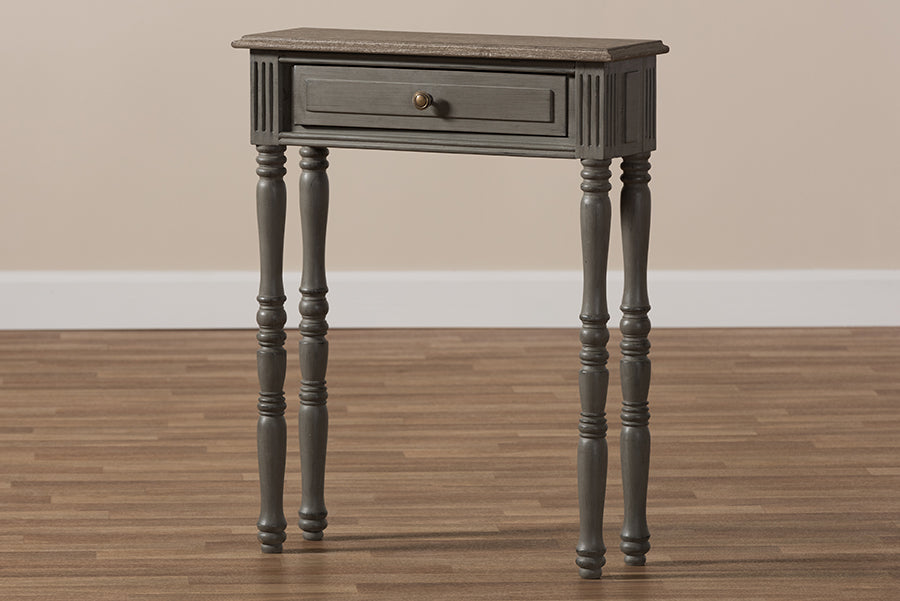Baxton Studio - Noemie Console Table in Brown - ROB11-Brown-ST view 10