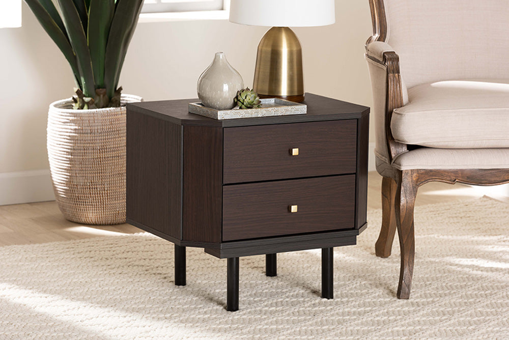Baxton Studio - Norwood End Table - LV34ST3424WI-MW-Side Table view 5