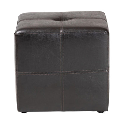 Baxton Studio - Nox Ottoman in Dark Brown - ST-19-Dark Brown view 2