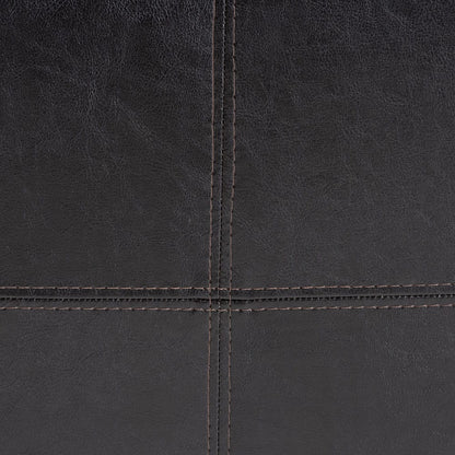 Baxton Studio - Nox Ottoman in Dark Brown - ST-19-Dark Brown view 5
