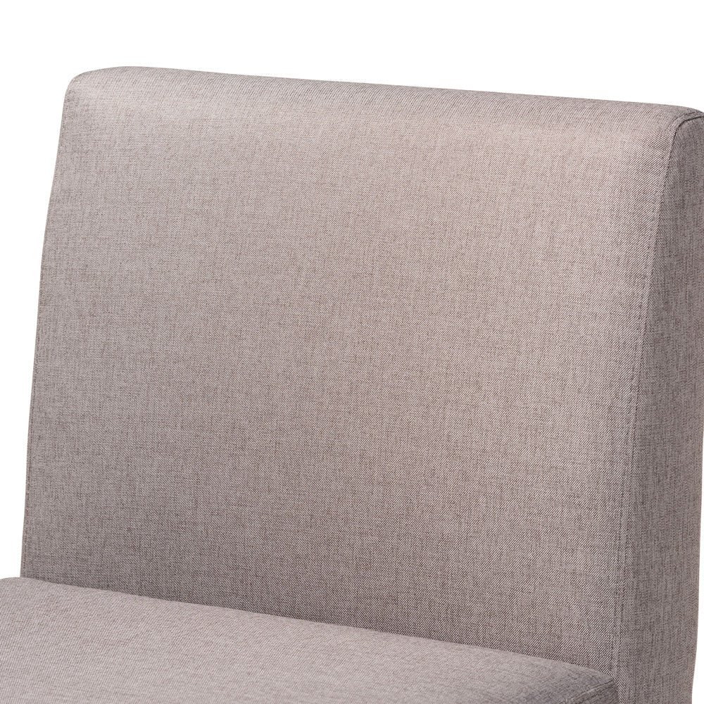 Baxton Studio - Odessa Dining Chair in Grey/walnut brown - BBT8054-Grey/Walnut-CC view 5