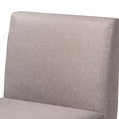 Baxton Studio - Odessa Dining Chair in Grey/walnut brown - BBT8054-Grey/Walnut-CC view 5