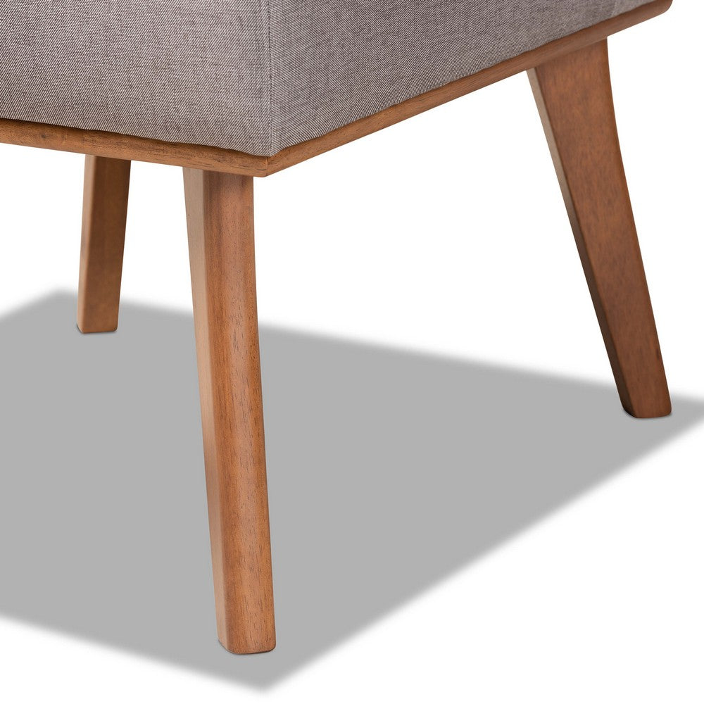 Baxton Studio - Odessa Dining Chair in Grey/walnut brown - BBT8054-Grey/Walnut-CC view 6