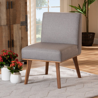 Baxton Studio - Odessa Dining Chair in Grey/walnut brown - BBT8054-Grey/Walnut-CC view 7