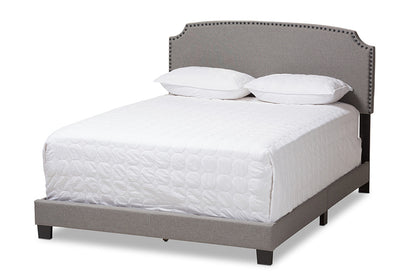 Baxton Studio - Odette Full Size Bed - CF8747-S-Light Grey-Full view 1