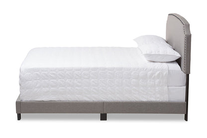 Baxton Studio - Odette Full Size Bed - CF8747-S-Light Grey-Full view 2