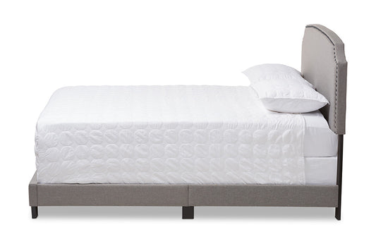 Baxton Studio - Odette Full Size Bed - CF8747-S-Light Grey-Full view 2