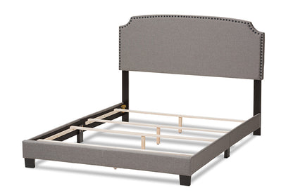 Baxton Studio - Odette Full Size Bed - CF8747-S-Light Grey-Full view 3