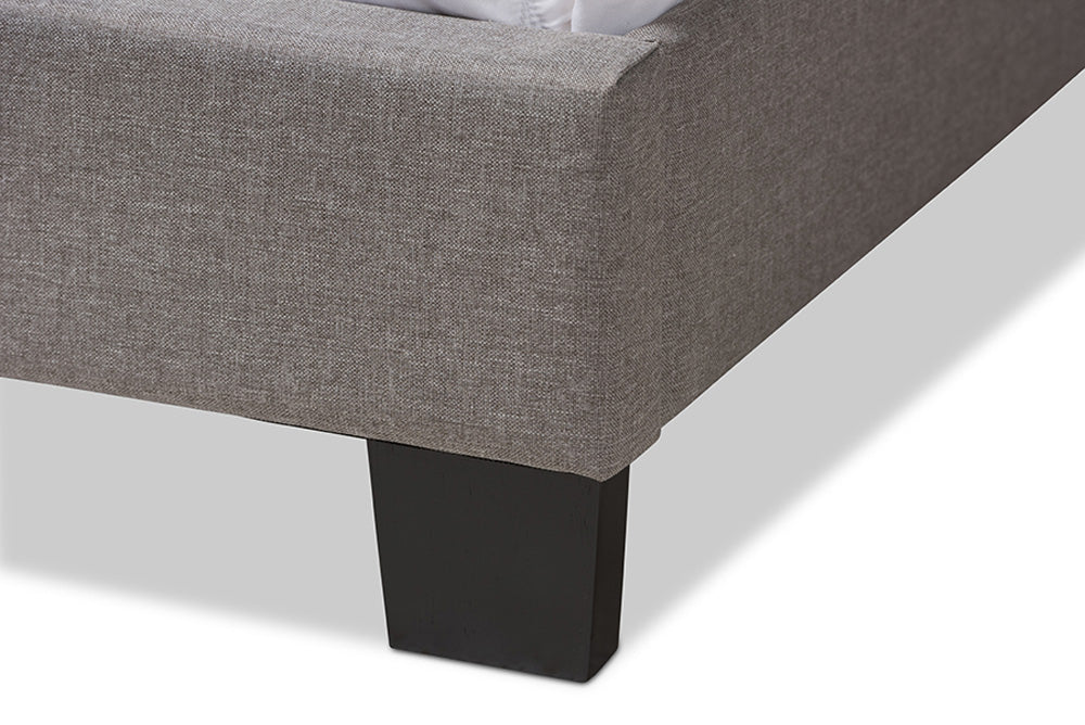 Baxton Studio - Odette Full Size Bed - CF8747-S-Light Grey-Full view 6