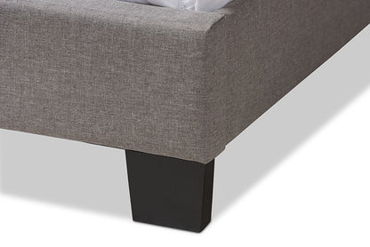 Baxton Studio - Odette Full Size Bed - CF8747-S-Light Grey-Full view 6