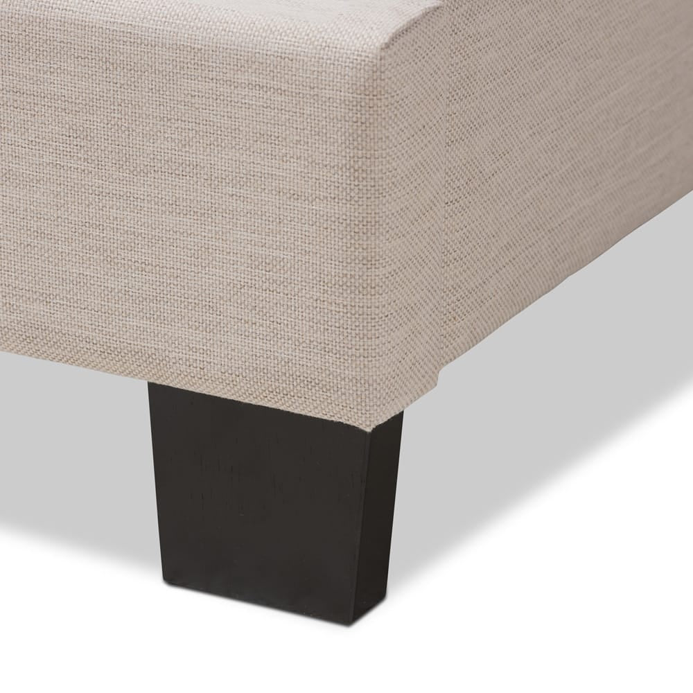 Baxton Studio - Odette Full Size Bed in Light Beige - CF8747-S-Light Beige-Full view 5