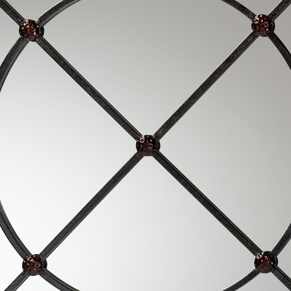 Baxton Studio - Ohara Mirror in Black - RXW-10394-Black view 2