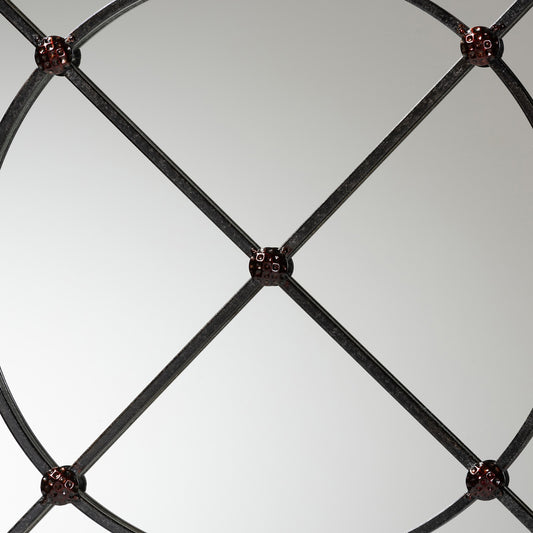Baxton Studio - Ohara Mirror in Black - RXW-10394-Black view 2