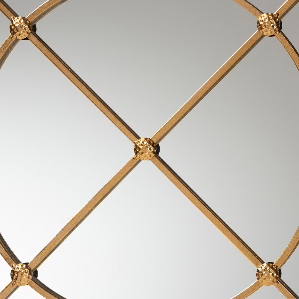 Baxton Studio - Ohara Mirror in Gold - RXW-10394-Gold view 2