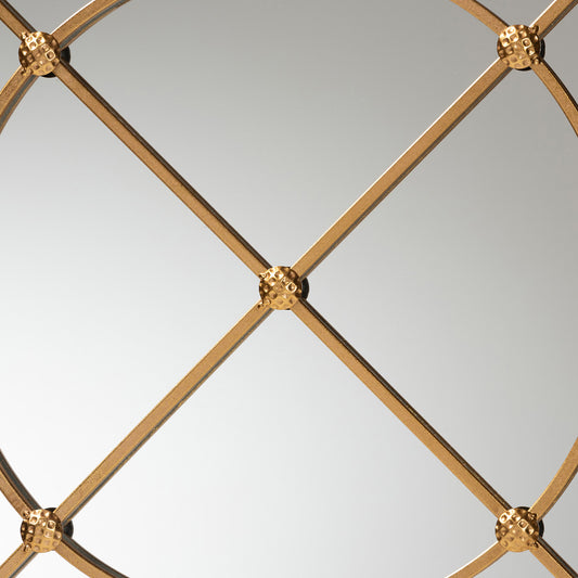 Baxton Studio - Ohara Mirror in Gold - RXW-10394-Gold view 2