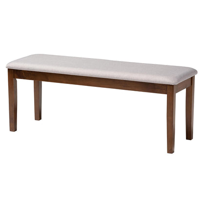 Baxton Studio - Olympia Dining Set in Grey/Walnut Brown - RH386C-Grey/Walnut-6PC Dining Set view 3