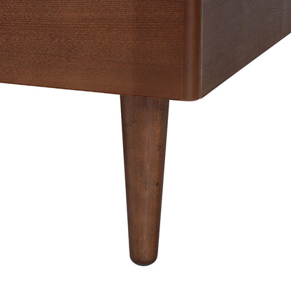 Baxton Studio - Onyeka Queen Size Bed in Ash Walnut - Onyeka-Ash Walnut-Queen view 5