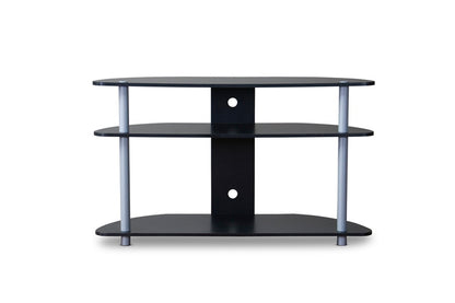 Baxton Studio - Orbit TV Stand in Black/Silver - TR-123 view 2