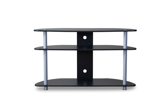 Baxton Studio - Orbit TV Stand in Black/Silver - TR-123 view 2