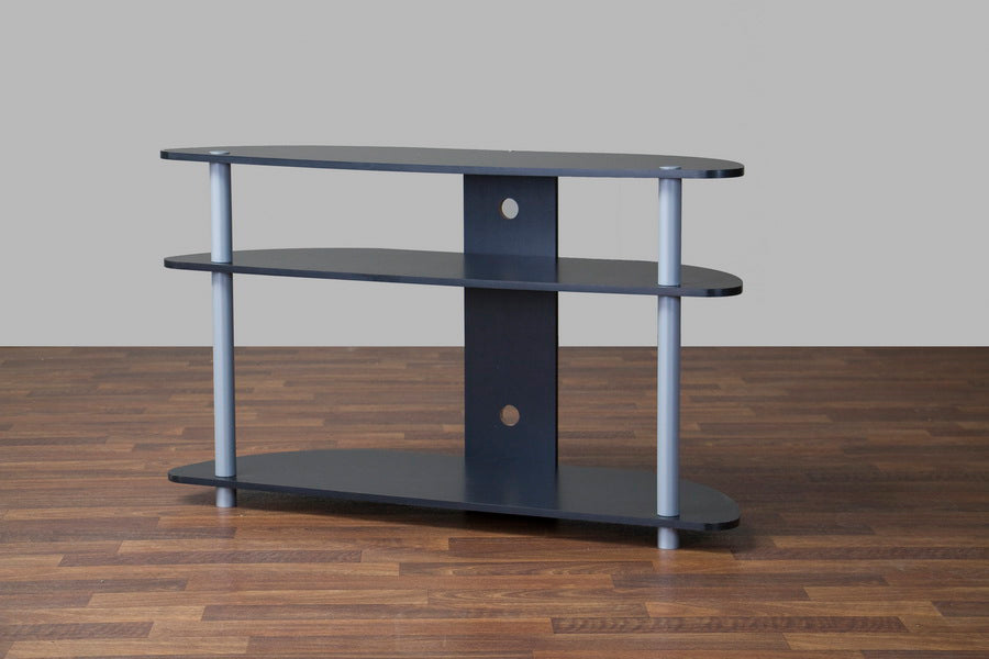 Baxton Studio - Orbit TV Stand in Black/Silver - TR-123 view 3