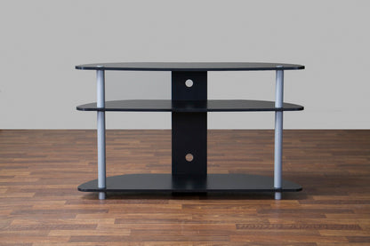 Baxton Studio - Orbit TV Stand in Black/Silver - TR-123 view 4