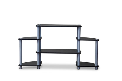 Baxton Studio - Orbit TV Stand in Black/Silver - TR-124 view 2