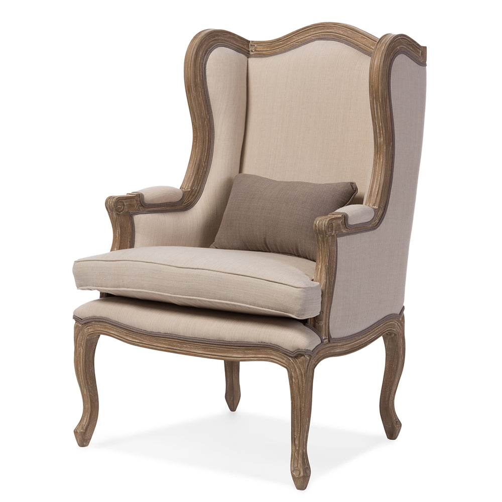 Baxton Studio - Oreille Living Room Chair in Beige - ASS561Mi-CG4 view 1