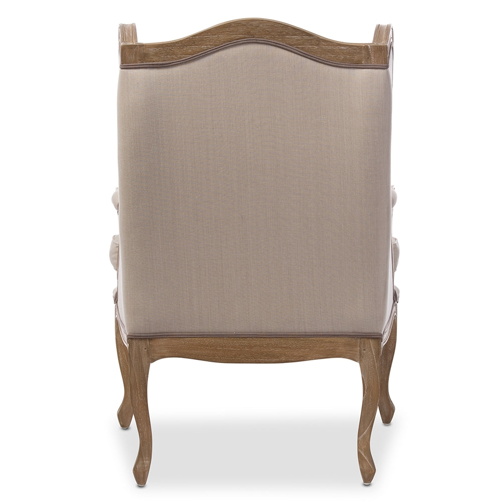 Baxton Studio - Oreille Living Room Chair in Beige - ASS561Mi-CG4 view 4