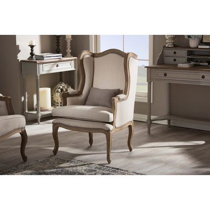 Baxton Studio - Oreille Living Room Chair in Beige - ASS561Mi-CG4 view 5