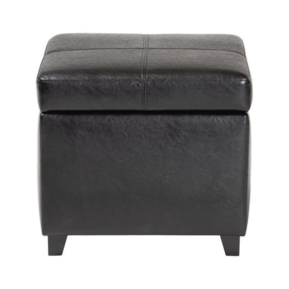 Baxton Studio - Ottoman in Black - 0380-023-black view 3